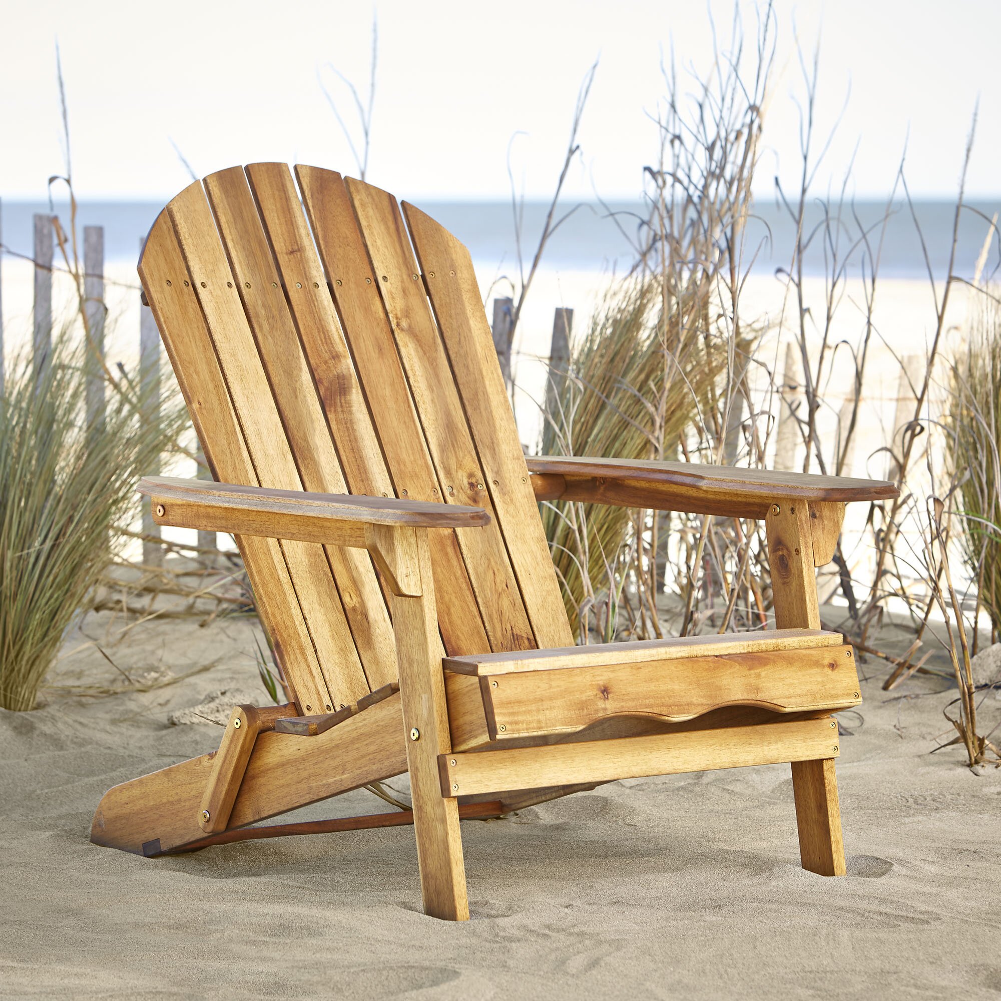 Birch Lane™ Ridgeline Foldable Adirondack Chair & Reviews | Wayfair